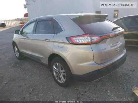 2017 Ford Edge Titanium VIN 2FMPK3K95HBC41001 фото 4