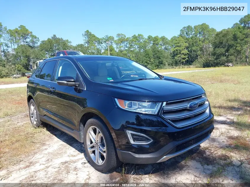 2017 Ford Edge Titanium VIN 2FMPK3K96HBB29047 фото 2