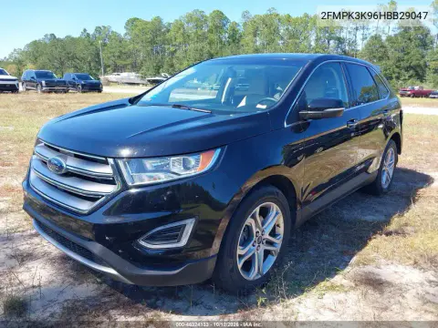 2017 Ford Edge Titanium VIN 2FMPK3K96HBB29047 фото 3