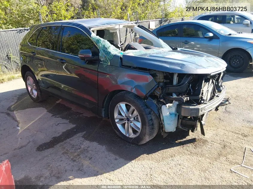 2017 Ford Edge Sel VIN 2FMPK4J86HBB03725 фото 2