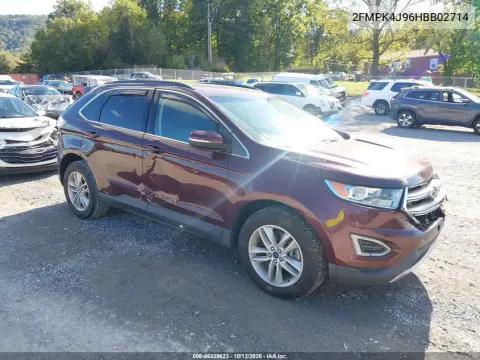 2FMPK4J96HBB02714 — 2017 Ford EDGE, Передняя часть, фото до ремонта