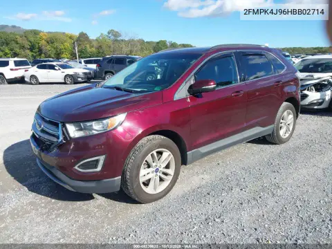 2017 Ford Edge Sel VIN 2FMPK4J96HBB02714 фото 3