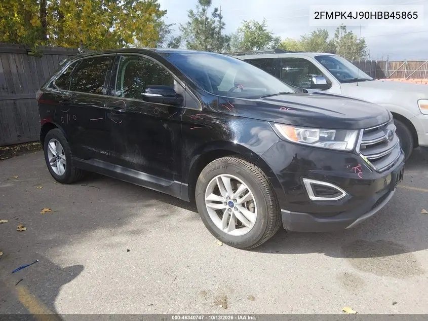2017 Ford Edge Sel VIN 2FMPK4J90HBB45865 фото 2