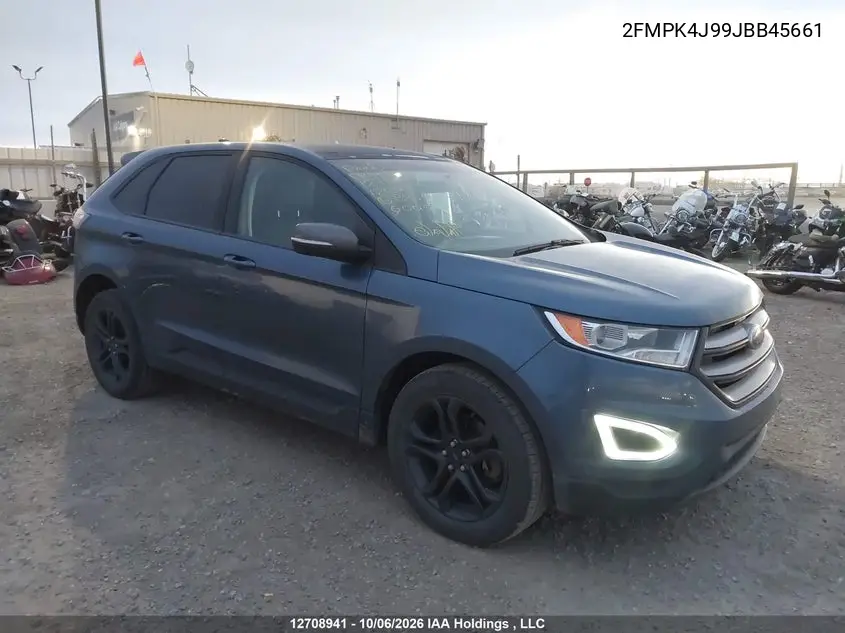2018 Ford Edge Sel VIN 2FMPK4J99JBB45661 фото 2