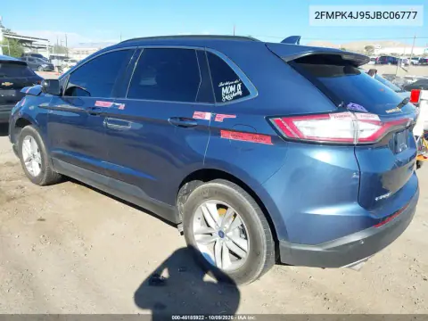 2018 Ford Edge Sel VIN 2FMPK4J95JBC06777 фото 3