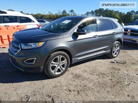 2018 Ford Edge Titanium VIN 2FMPK3K93JBB07111 фото 3