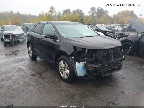 2FMPK4J92JBB74399 — 2018 Ford EDGE, Передняя часть, фото до ремонта