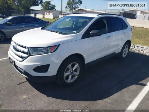 2018 Ford Edge Se VIN 2FMPK3G93JBC31551 фото 3