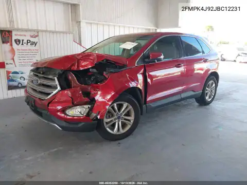 2FMPK4J92JBC12231 — 2018 Ford EDGE, фото 3 с аукциона IAAI, Передний левый