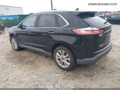 2019 Ford Edge Titanium VIN 2FMPK4K92KBC37257 фото 4