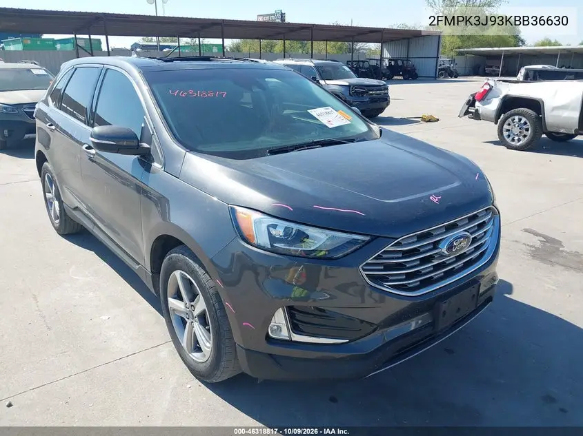 2019 Ford Edge Sel VIN 2FMPK3J93KBB36630 фото 2