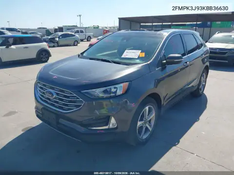 2019 Ford Edge Sel VIN 2FMPK3J93KBB36630 фото 3