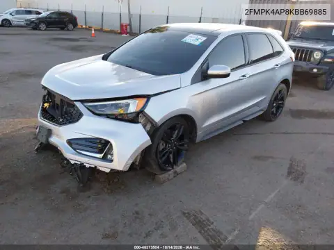 2FMPK4AP8KBB69885 — 2019 Ford EDGE, фото 3 с аукциона IAAI, Опрокидывание