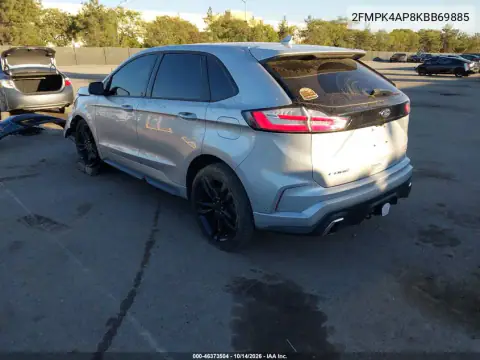 2FMPK4AP8KBB69885 — 2019 Ford EDGE, фото 4 с аукциона IAAI, Опрокидывание