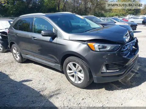 2FMPK3J91LBA74162 — 2020 Ford EDGE, Передняя часть, фото до ремонта