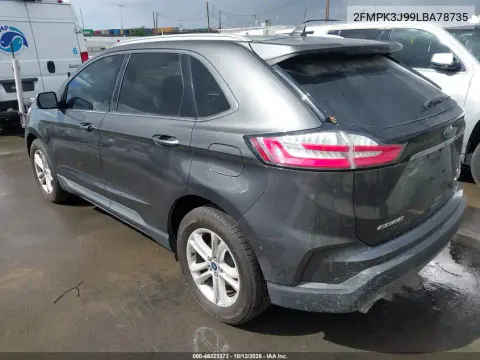 2020 Ford Edge Sel VIN 2FMPK3J99LBA78735 фото 4