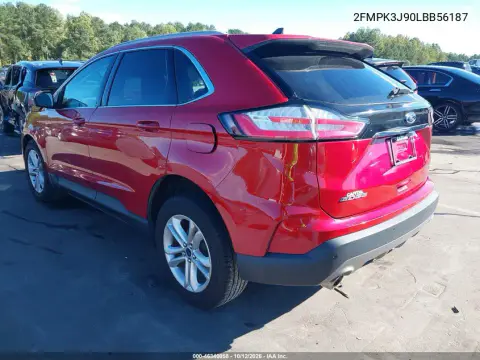 2020 Ford Edge Sel VIN 2FMPK3J90LBB56187 фото 4