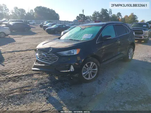 2020 Ford Edge Sel VIN 2FMPK3J93LBB32661 фото 2