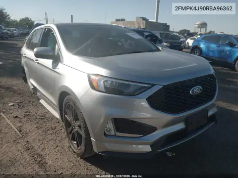 2024 Ford Edge St-Line VIN 2FMPK4J90RBA96362 фото 2