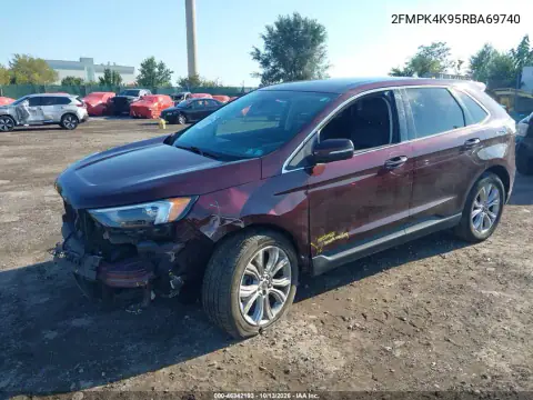 2FMPK4K95RBA69740 — 2024 Ford EDGE, фото 3 с аукциона IAAI, Передняя часть