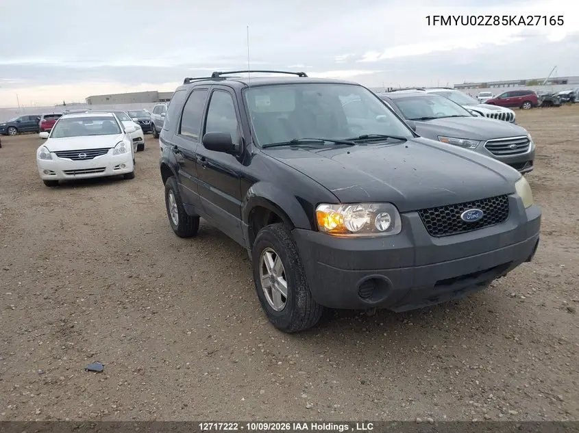 2005 Ford Escape Xls VIN 1FMYU02Z85KA27165 фото 2