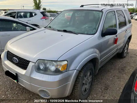 2005 Ford Escape Limited V6 VIN 1FMYU94155KB75043 фото 2