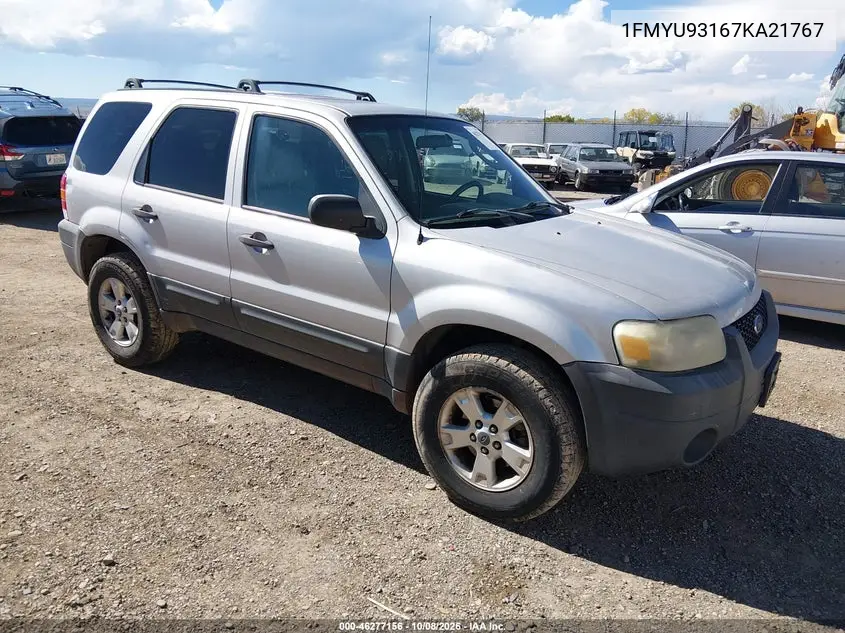 2007 Ford Escape Xlt/Xlt Sport VIN 1FMYU93167KA21767 фото 1