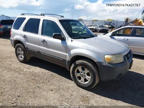 1FMYU93167KA21767 — 2007 Ford Escape, Естественный износ, фото до ремонта