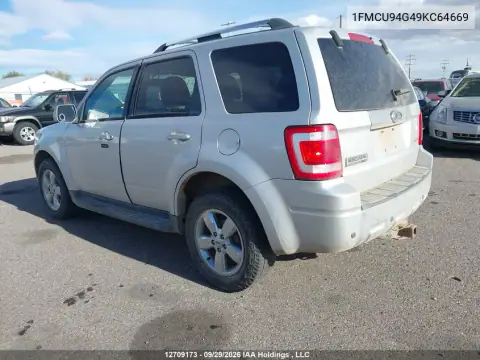 2009 Ford Escape Limited VIN 1FMCU94G49KC64669 фото 3