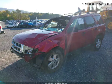 2009 Ford Escape Xlt VIN 1FMCU03G79KA51244 фото 2