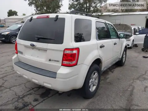 2009 Ford Escape Hybrid Limited VIN 1FMCU49319KA35696 фото 4