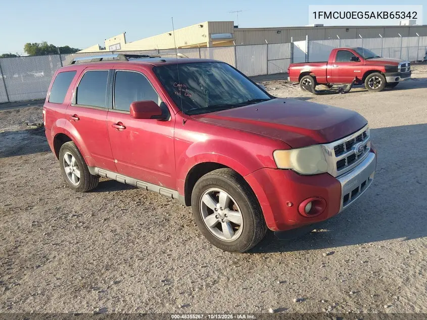 1FMCU0EG5AKB65342 — 2010 Ford Escape, фото 2 с аукциона IAAI, Возвращение во владение