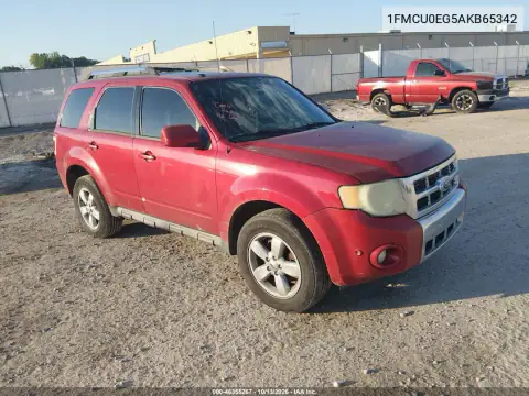 1FMCU0EG5AKB65342 — 2010 Ford Escape, Возвращение во владение, фото до ремонта