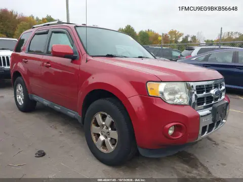 2011 Ford Escape Limited VIN 1FMCU9EG9BKB56648 фото 2