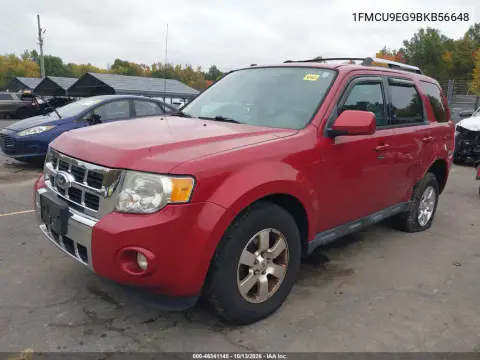 2011 Ford Escape Limited VIN 1FMCU9EG9BKB56648 фото 3