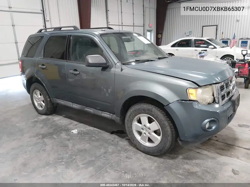 1FMCU0D7XBKB65307 Ford Escape 2011 — повреждение Естественный износ, фото до ремонта