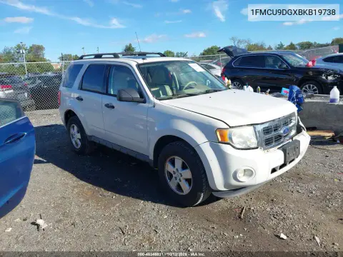 1FMCU9DGXBKB19738 — 2011 Ford Escape, Передняя часть, фото до ремонта