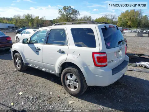 2011 Ford Escape Xlt VIN 1FMCU9DGXBKB19738 фото 4