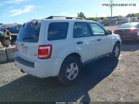 2011 Ford Escape Xlt VIN 1FMCU9DGXBKB19738 фото 5