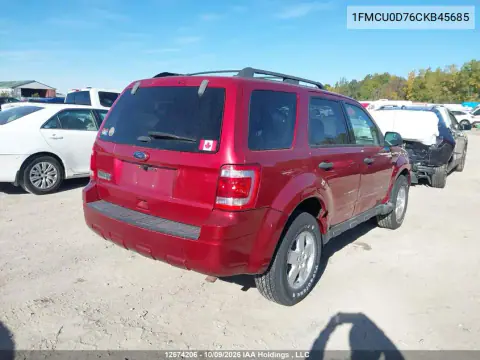 2012 Ford Escape Xlt VIN 1FMCU0D76CKB45685 фото 5