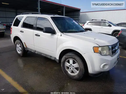 1FMCU0DGXCKC00607 — 2012 Ford Escape, Естественный износ, фото до ремонта