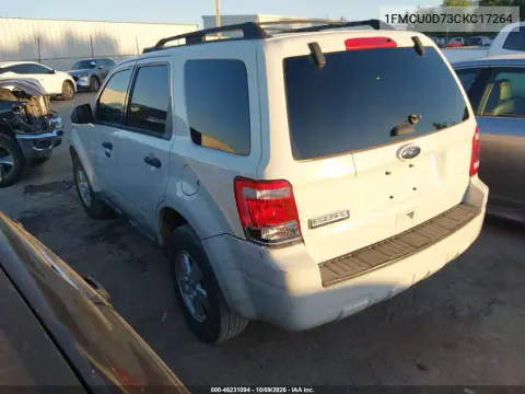 2012 Ford Escape Xlt VIN 1FMCU0D73CKC17264 фото 3