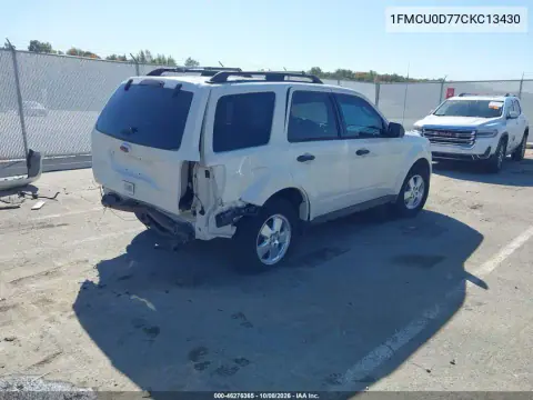 2012 Ford Escape Xlt VIN 1FMCU0D77CKC13430 фото 5