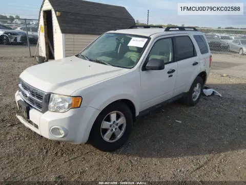 2012 Ford Escape Xlt VIN 1FMCU0D79CKC02588 фото 3
