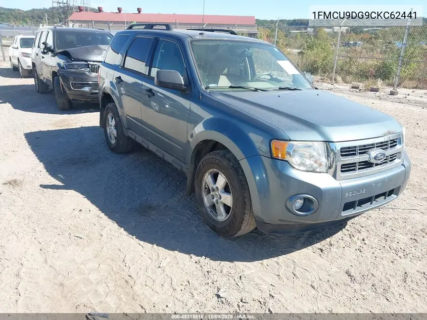 2012 Ford Escape Xlt VIN 1FMCU9DG9CKC62441 фото 2