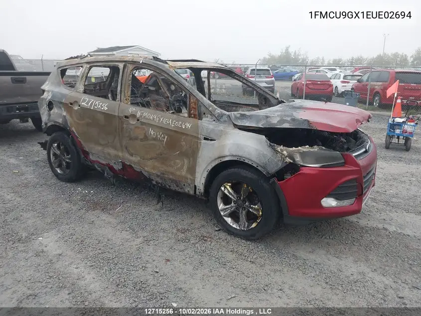 2014 Ford Escape Se VIN 1FMCU9GX1EUE02694 фото 1