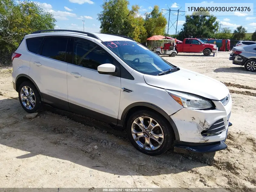 1FMCU0G93GUC74376 — 2016 Ford Escape, фото 2 с аукциона IAAI, Передняя часть справа