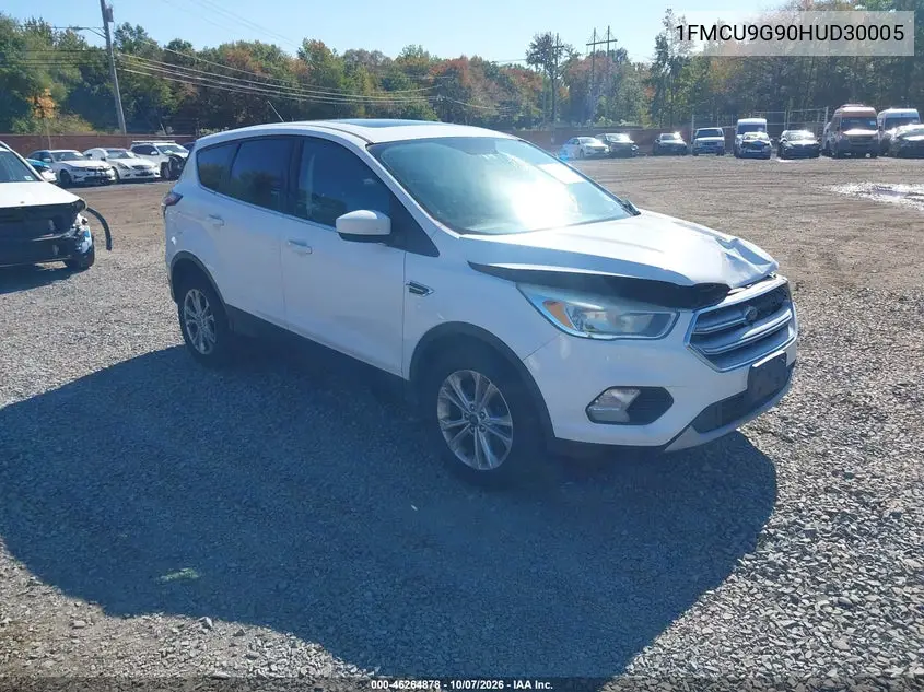 2017 Ford Escape Se VIN 1FMCU9G90HUD30005 фото 2