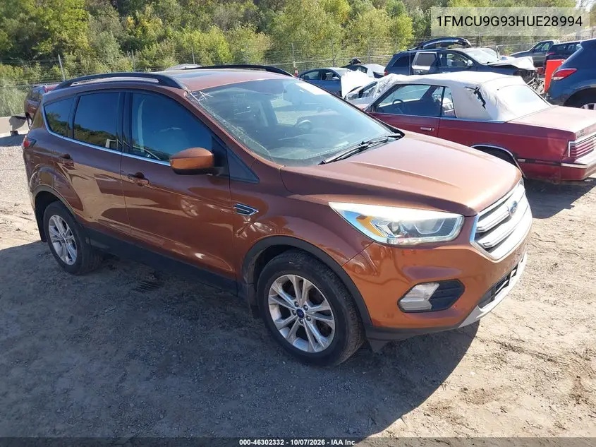 2017 Ford Escape Se VIN 1FMCU9G93HUE28994 фото 2