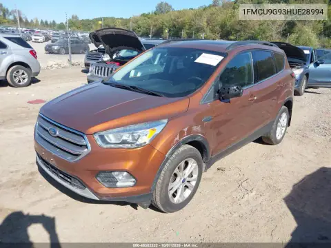 2017 Ford Escape Se VIN 1FMCU9G93HUE28994 фото 3